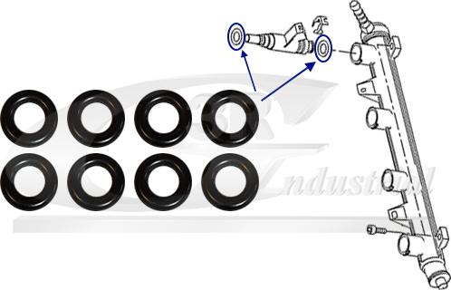 3RG 99714 - Set inele etansare, injector - allinparts.ro