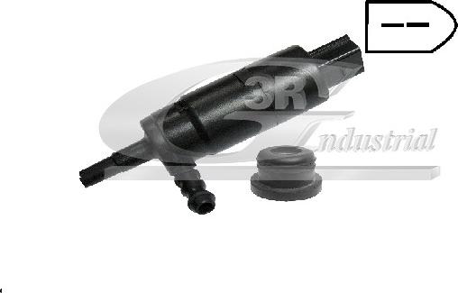 3RG 88112 - Pompa de apa,spalare parbriz - allinparts.ro