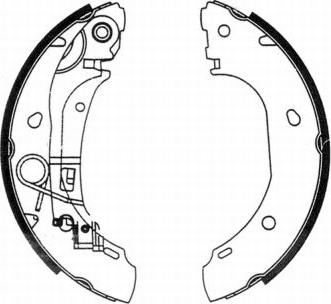 ABE C0F025ABE - Set saboti frana - allinparts.ro