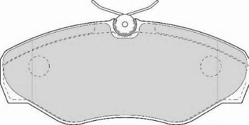 ABEX AVR124 - Set placute frana,frana disc allinparts.ro