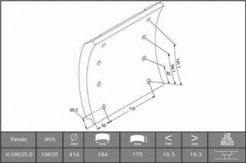 ABEX B2180159 - Set garnituri de frictiune, frana tambur allinparts.ro