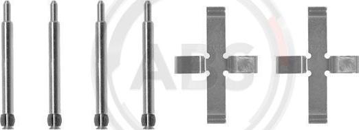 A.B.S. 0980Q - Set accesorii, placute frana allinparts.ro