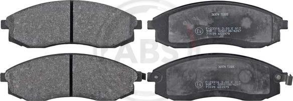 A.B.S. 36974 - Set placute frana,frana disc allinparts.ro