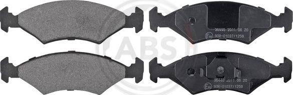 A.B.S. 36446 - Set placute frana,frana disc allinparts.ro