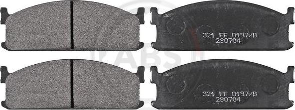 A.B.S. 36593 - Set placute frana,frana disc allinparts.ro