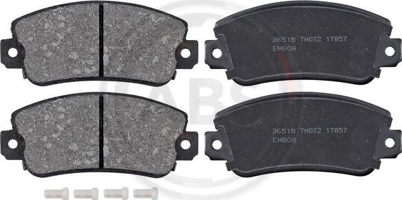 A.B.S. 36518 - Set placute frana,frana disc allinparts.ro