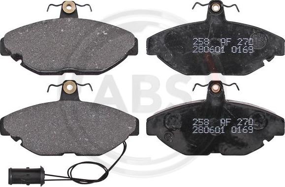 A.B.S. 36513 - Set placute frana,frana disc - allinparts.ro