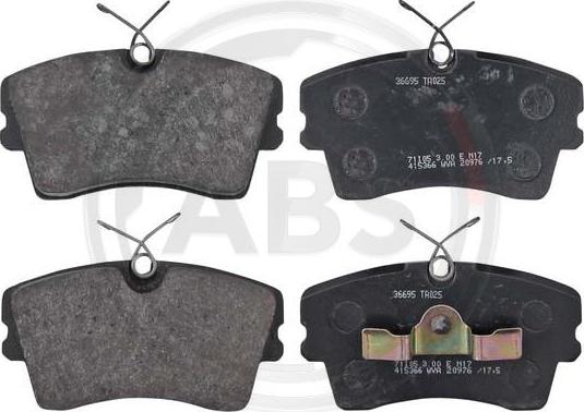 A.B.S. 36695 - Set placute frana,frana disc - allinparts.ro