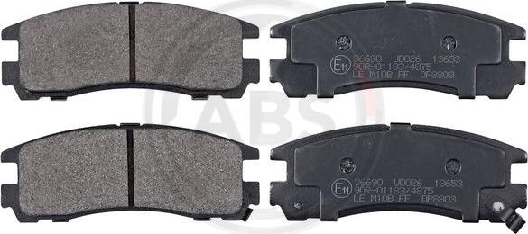A.B.S. 36690 - Set placute frana,frana disc allinparts.ro