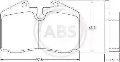 A.B.S. 36662 - Set placute frana,frana disc allinparts.ro