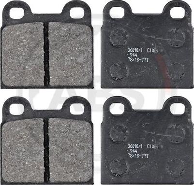 A.B.S. 36010/1 - Set placute frana,frana disc allinparts.ro