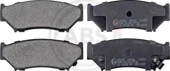 A.B.S. 36852 - Set placute frana,frana disc allinparts.ro