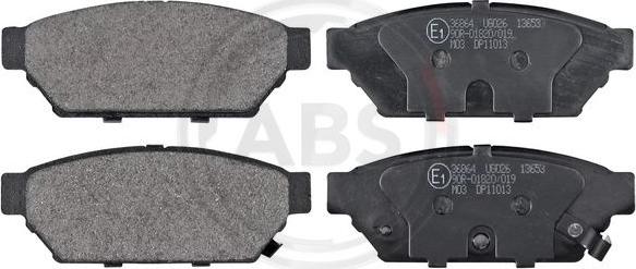 A.B.S. 36864 - Set placute frana,frana disc - allinparts.ro