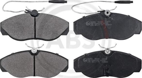 A.B.S. 36883 - Set placute frana,frana disc allinparts.ro