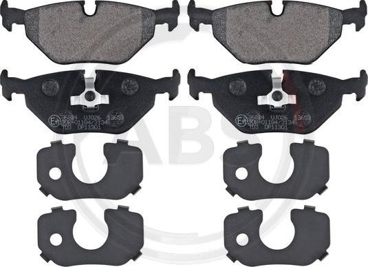 A.B.S. 36824 - Set placute frana,frana disc allinparts.ro
