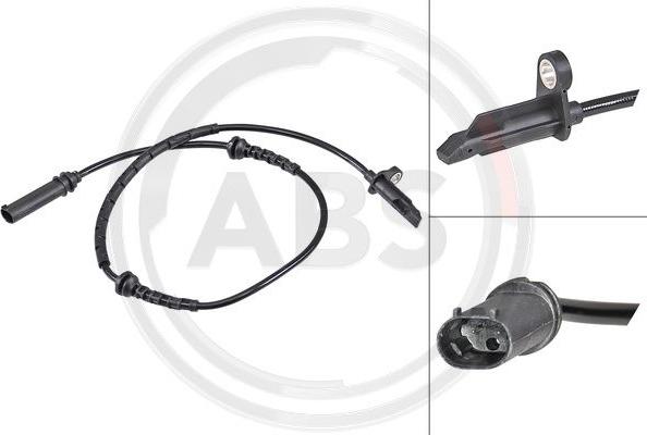 A.B.S. 31056 - Senzor,turatie roata - allinparts.ro