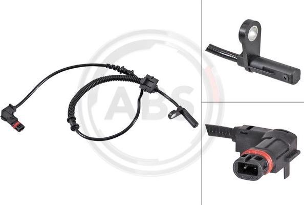 A.B.S. 31818 - Senzor,turatie roata - allinparts.ro