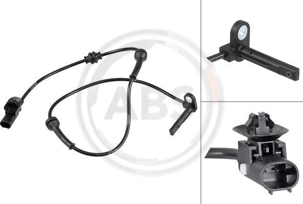 A.B.S. 31827 - Senzor,turatie roata - allinparts.ro
