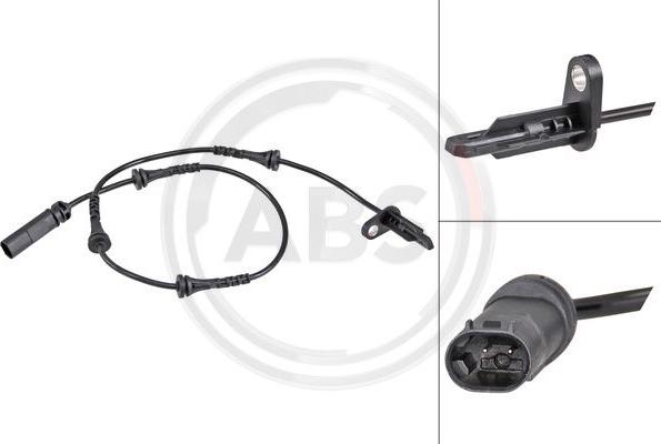 A.B.S. 32133 - Senzor,turatie roata - allinparts.ro