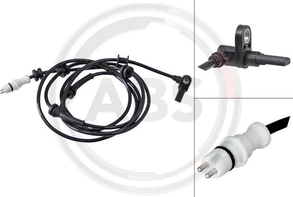 A.B.S. 32176 - Senzor,turatie roata - allinparts.ro