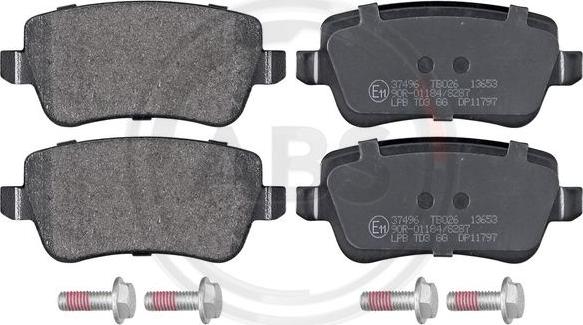 A.B.S. 37496 - Set placute frana,frana disc - allinparts.ro