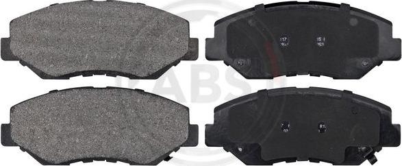 A.B.S. 37424 - Set placute frana,frana disc - allinparts.ro