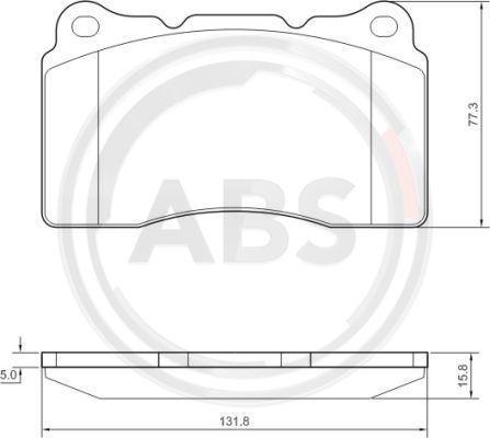 A.B.S. 37479 - Set placute frana,frana disc - allinparts.ro