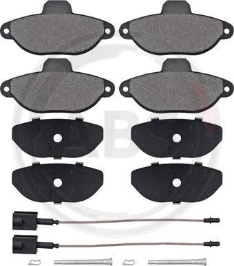 A.B.S. 37595 - Set placute frana,frana disc allinparts.ro