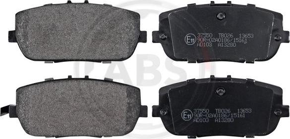 A.B.S. 37550 - Set placute frana,frana disc - allinparts.ro