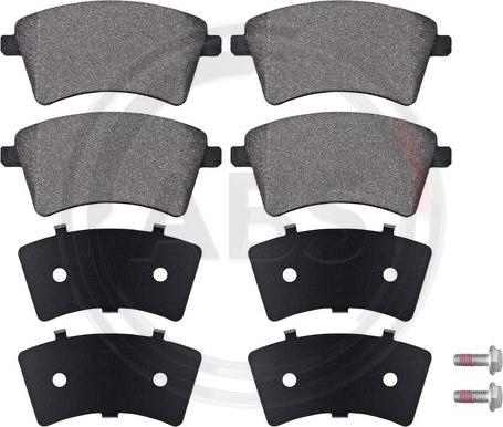 A.B.S. 37664 - Set placute frana,frana disc - allinparts.ro