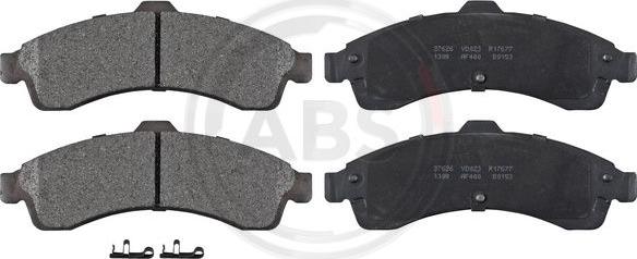 A.B.S. 37626 - Set placute frana,frana disc allinparts.ro
