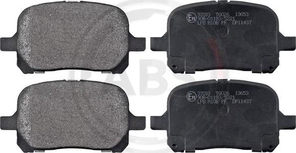 A.B.S. 37033 - Set placute frana,frana disc allinparts.ro