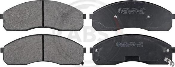 A.B.S. 37275 - Set placute frana,frana disc allinparts.ro