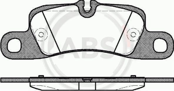 A.B.S. 37725 - Set placute frana,frana disc - allinparts.ro