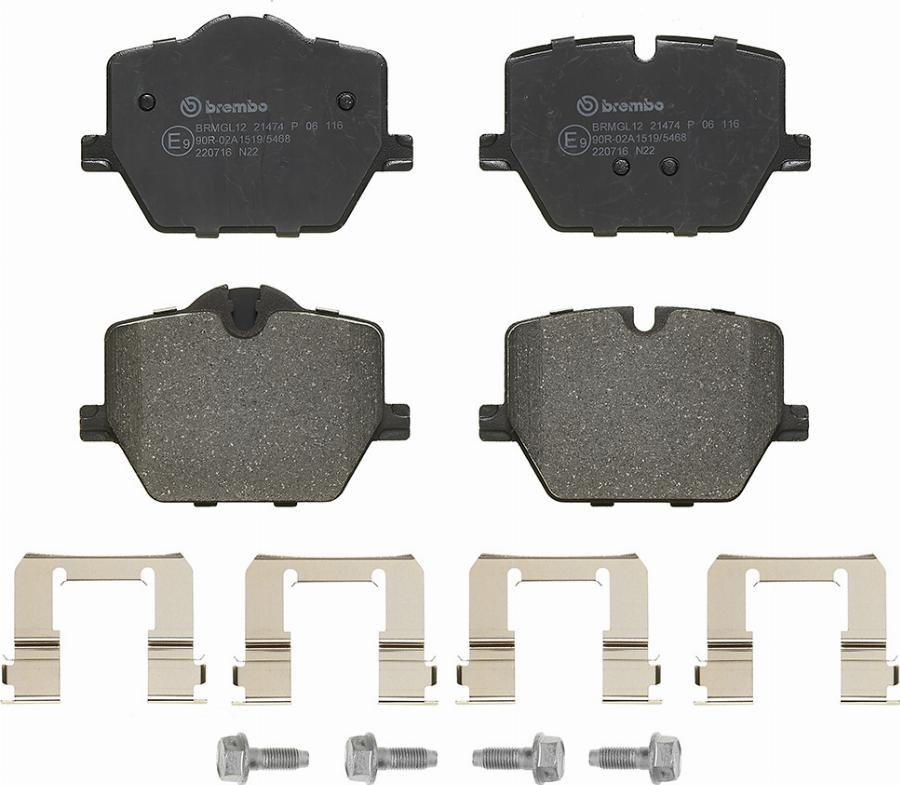 A.B.S. P 06 116 - Set placute frana,frana disc - allinparts.ro
