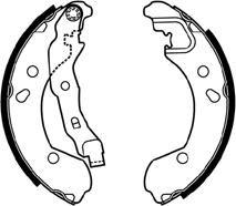 ABTEX ABS4040 - Set saboti frana allinparts.ro