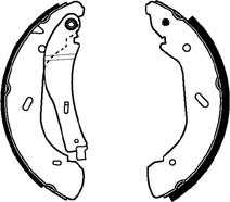 ABTEX ABS4016 - Set saboti frana allinparts.ro