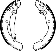 ABTEX ABS3688 - Set saboti frana - allinparts.ro