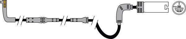 ABTEX AWL191 - Senzor de avertizare,uzura placute de frana - allinparts.ro