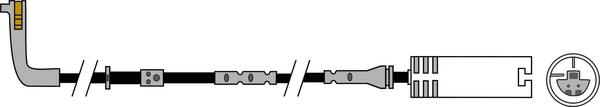 ABTEX AWL193 - Senzor de avertizare,uzura placute de frana - allinparts.ro