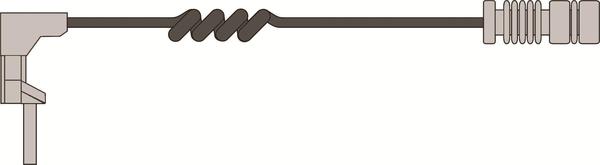 ABTEX AWL103 - Senzor de avertizare,uzura placute de frana allinparts.ro