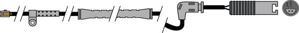 ABTEX AWL188 - Senzor de avertizare,uzura placute de frana - allinparts.ro