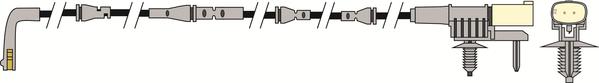 ABTEX AWL360 - Senzor de avertizare,uzura placute de frana allinparts.ro