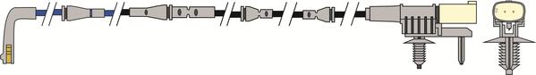 ABTEX AWL361 - Senzor de avertizare,uzura placute de frana allinparts.ro