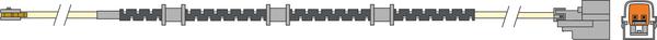 ABTEX AWL314 - Senzor de avertizare,uzura placute de frana allinparts.ro