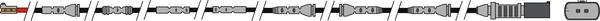 ABTEX AWL318 - Senzor de avertizare,uzura placute de frana - allinparts.ro