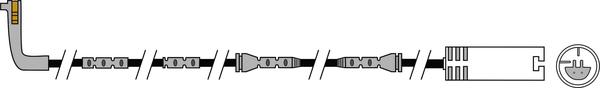 ABTEX AWL240 - Senzor de avertizare,uzura placute de frana - allinparts.ro