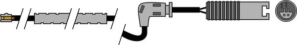 ABTEX AWL202 - Senzor de avertizare,uzura placute de frana - allinparts.ro