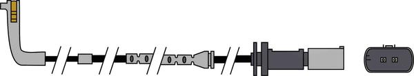 ABTEX AWL231 - Senzor de avertizare,uzura placute de frana - allinparts.ro