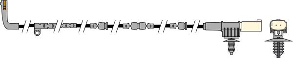 ABTEX AWL228 - Senzor de avertizare,uzura placute de frana - allinparts.ro